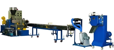 Plastic waterkoelstrengen pelletizing lijn
