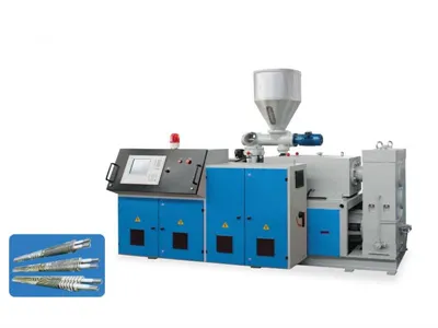 Conische dubbelschroefsextruder